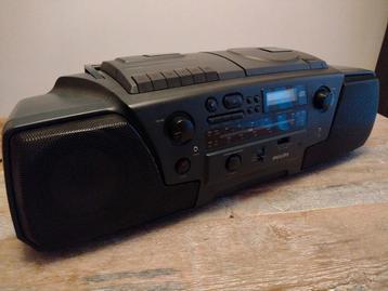 1991 Philips AZ8012 boombox cd-speler defect beschikbaar voor biedingen
