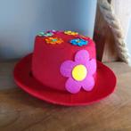 Vilt Carnaval Hoedje met Bloemen, Ophalen of Verzenden, Zo goed als nieuw, Carnaval