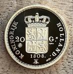 zilveren replica van gouden 20 gulden 1808 Lodewijk Napoleon, Postzegels en Munten, Munten | Nederland, Ophalen, Vóór koninkrijk
