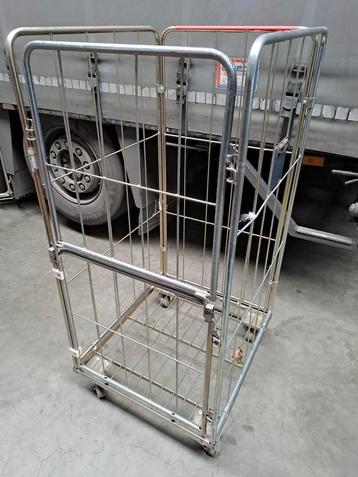 Zeer mooie partij Rolcontainer,  transportkar, 4 heks kar. beschikbaar voor biedingen