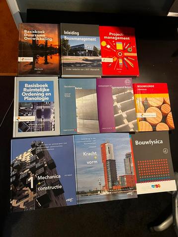 Bouwkunde boeken - weinig gebruikt beschikbaar voor biedingen