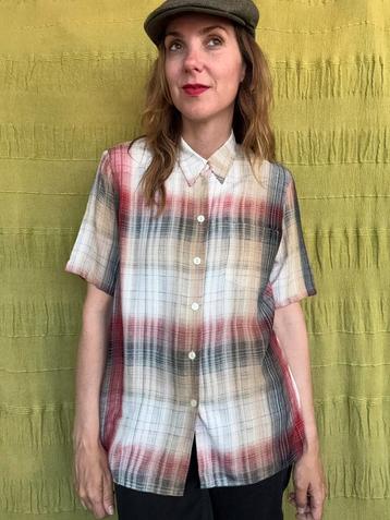 Vintage blouse / overhemd - maat 40 / L / large  beschikbaar voor biedingen