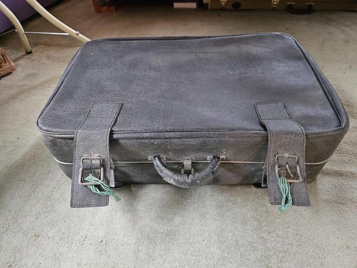 reiskoffer, Sieraden, Tassen en Uiterlijk, Koffers, Gebruikt, Leer, 50 tot 60 cm, Slot, Wieltjes, Ophalen