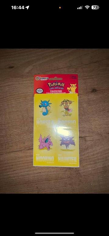 Pokemon 1999 stickervel sealed beschikbaar voor biedingen