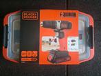 BLACK+DECKER BCD001BAST-QW incl 2 accu's.|160 delig | Nieuw, Doe-het-zelf en Verbouw, Gereedschap | Boormachines, Ophalen of Verzenden