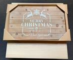 Te koop mooi houten schilder met verlichting, Diversen, Kerst, Ophalen, Zo goed als nieuw