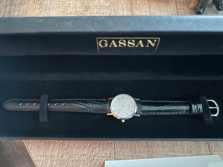 Gassan horloge voor dames, Sieraden, Tassen en Uiterlijk, Horloges | Dames, Zo goed als nieuw, Overige merken, Leer, Ophalen