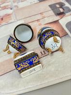 Fabergé ei eieren Versace Medusa SET blauw-wit faberge z/r, Antiek en Kunst, Ophalen of Verzenden