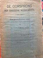 Bolland - De Oorsprong der Grieksche Wijsbegeerte, Ophalen of Verzenden, Gelezen, Cultuurfilosofie