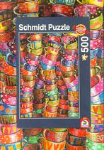 Schmidt Puzzle - Colorfull Cups - 500, Ophalen of Verzenden, 500 t/m 1500 stukjes, Zo goed als nieuw, Legpuzzel