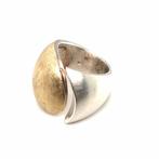 ring sterling zilver met goldplated, Sieraden, Tassen en Uiterlijk, 18 tot 19, Verzenden, Info@lucasjuwelier.nl, Nieuw