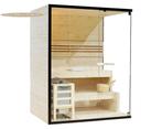 3 PERSOONS FINSE PANORAMA SAUNA BILUSTY 🚚, Ophalen of Verzenden, Nieuw, Fins of Traditioneel, Complete sauna