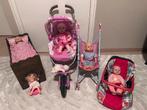 Speelgoed poppen met buggy en bedje, Kinderen en Baby's, Speelgoed | Poppen, Ophalen of Verzenden, Gebruikt