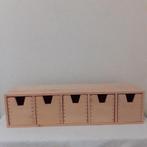 houten ladenkastje, Gebruikt, 5 laden of meer, Minder dan 25 cm, Minder dan 100 cm