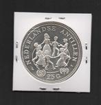 Zilveren 25 Gulden 1979 Antillen Pracht Munt, Koningin Juliana, Zilver, Ophalen of Verzenden, Losse munt