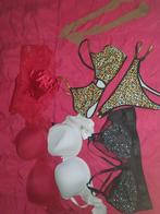 Pakket lingerie maat 95 d en e en xl xxl, Verzenden, Zwart, String