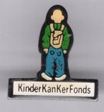 Kinder Kanker Fonds mannetje met rugzak PIN ( BLAD1_113 ), Verzamelen, Speldjes, Pins en Buttons, Verzenden, Zo goed als nieuw