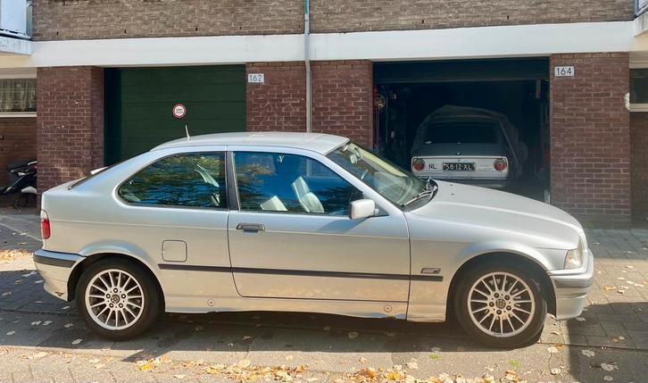 BMW 3-Serie 1.9 E36 318Ti Compact AUT 1996 Grijs, Auto's, BMW, Particulier, 3-Serie, ABS, Airbags, Airconditioning, Centrale vergrendeling