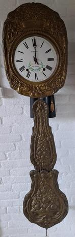 Prima lopende antieke comtoise klok met bloemslinger, Antiek en Kunst, Antiek | Klokken, Ophalen