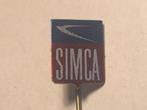 Metalen SIMCA AUTOMERK Logo Speld (Blauw/Rood/Aluminiumkl.)., Verzenden, Zo goed als nieuw, Transport, Speldje of Pin