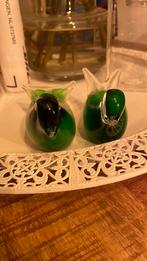 Vintage leonardo glas geblazen vogels, Gebruikt, Ophalen of Verzenden, Glas, Minder dan 50 cm