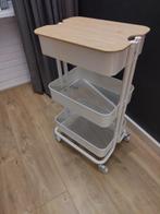Råskog IKEA roltafel/trolley met deksel, Ophalen, Zo goed als nieuw