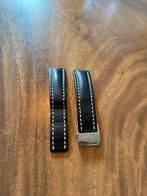 Breitling Horlogeband 20-22mm, Overige materialen, Leer, Breitling, Polshorloge