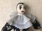 Vintage porseleinen pop trieste Pierrot, Ophalen of Verzenden, Zo goed als nieuw