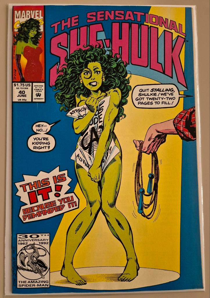 Sensational She-Hulk #40 (1992) 🔑, Boeken, Strips | Comics, Zo goed als nieuw, Eén comic, Amerika, Ophalen of Verzenden