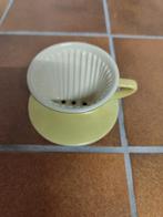 vintage Melitta porceleinen koffiefilter geel, Ophalen of Verzenden