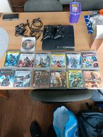 PS3 met 2 controllers en 22 games, Ophalen of Verzenden, Zo goed als nieuw, Met 2 controllers
