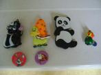 kinder 4broches panda vogel poes eend en 2dieren pins, Ophalen of Verzenden, Zo goed als nieuw, Zwart, Broche