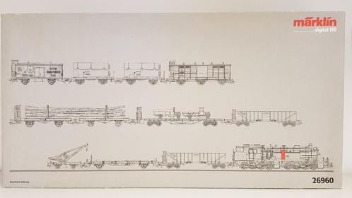 Märklin 26960 Beierse set goederentrein met stoomlocomotief, Hobby en Vrije tijd, Modeltreinen | H0, Zo goed als nieuw, Treinset