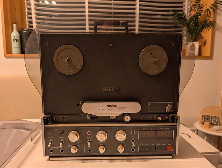 Revox B77 MK2 Bandrecorder - Zeer Goede Staat!, Audio, Tv en Foto, Bandrecorders, Bandrecorder, Met stofkap, Met banden, Ophalen
