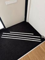 Gordijnrails met runners - 511 cm, Gebruikt, 100 tot 150 cm, Wit, Ophalen of Verzenden