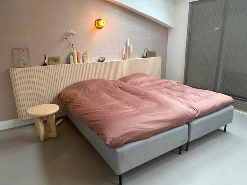 2 x Jensen Diplomat firm plus 2  topper 105x210, Huis en Inrichting, Slaapkamer | Bedden, Gebruikt, Tweepersoons, 100 cm, 210 cm