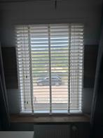 Witte Houten Jaloezie 50mm, Huis en Inrichting, Gebruikt, Wit, 100 tot 150 cm, 50 tot 100 cm