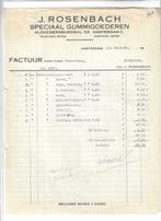 j.rosenbach  1939 gummigoed  badmutsen  a'dam klovenier, Verzenden, Overige typen