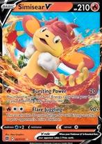 Pokemon - Simisear V (BRS 027 ) Ultra rare, Ophalen of Verzenden, Nieuw, Losse kaart, Foil