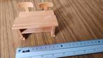 Miniatuur schoolbankje, Ophalen of Verzenden, Zo goed als nieuw, Poppenhuis