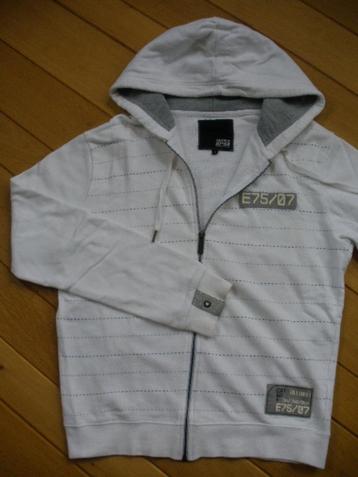 JACK & JONES kapuchon vest wit maat S beschikbaar voor biedingen