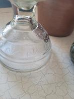 Vintage glazen olielamp, Antiek en Kunst, Curiosa en Brocante, Ophalen of Verzenden