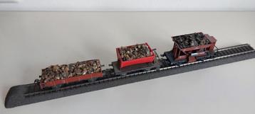 3 Märklin wagons beladen met stenen  beschikbaar voor biedingen