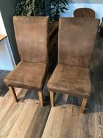 Set bruine stoelen, Ophalen, Gebruikt, Twee, Bruin