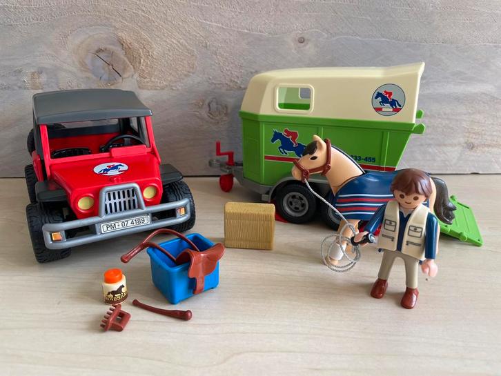 Playmobil 4189 paardentrailer, Kinderen en Baby's, Speelgoed | Playmobil, Zo goed als nieuw, Ophalen of Verzenden