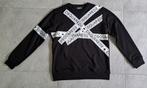 Designer sweater Dsquared2 maat XXL zwart ' Logo - Tape ', Dsquared2, Zwart, Overige maten, Ophalen of Verzenden