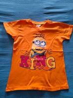 Shirtje minions maat 128/134, Ophalen of Verzenden, Zo goed als nieuw, Jongen, Shirt of Longsleeve