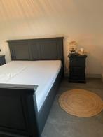 Mooie 2 persoons houten bed/ ledikant, Huis en Inrichting, Ophalen, Gebruikt, Tweepersoons