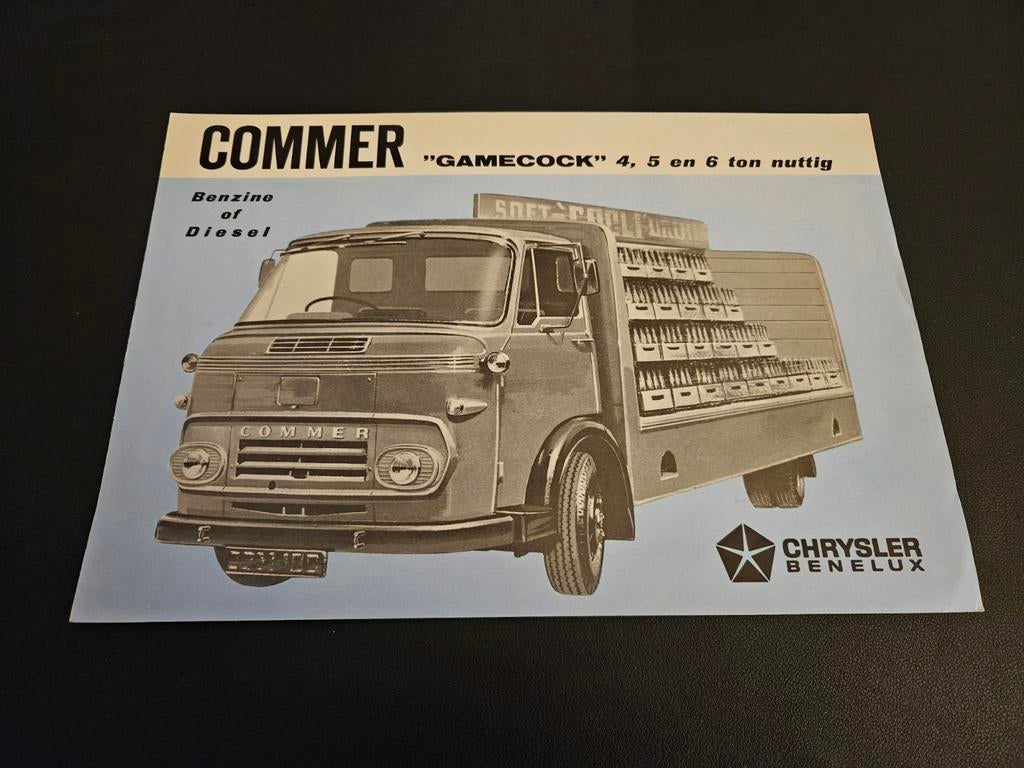 Brochure Commer Gamecock, Ophalen of Verzenden, Zo goed als nieuw, Overige merken