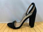 Steve Madden, maat 41. Elegante zwart suède sandalen., Verzenden, Zwart, Steve Madden, Sandalen of Muiltjes